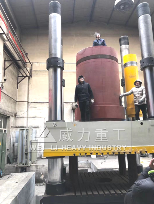 4000吨四柱液压机生产